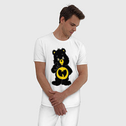Пижама хлопковая мужская Wu-Tang Bear, цвет: белый — фото 2