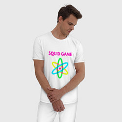 Пижама хлопковая мужская Squid Game Atom, цвет: белый — фото 2