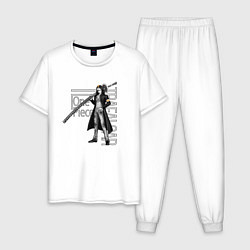 Пижама хлопковая мужская Трафальгар Ло из Ван Пис, цвет: белый
