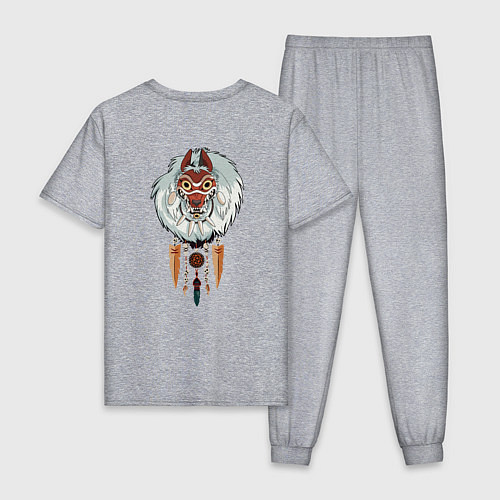 Мужская пижама Angry princess / Меланж – фото 2