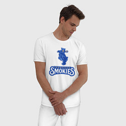 Пижама хлопковая мужская Tennessee smokies - baseball team, цвет: белый — фото 2