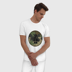 Пижама хлопковая мужская Public Enemy Style, цвет: белый — фото 2