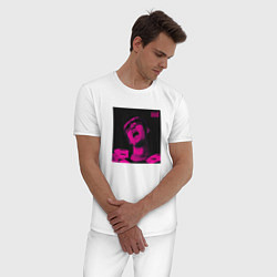 Пижама хлопковая мужская GONE Fludd DIGITAL FANTAZY, цвет: белый — фото 2