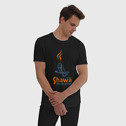 Пижама хлопковая мужская Senior Shawa Developer, цвет: черный — фото 2