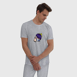 Пижама хлопковая мужская Особый значок на Эдгара Пины Бравл Старс Brawl Sta, цвет: меланж — фото 2