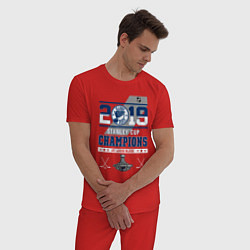 Пижама хлопковая мужская St Louis Blues NHL Сент-Луис Блюз НХЛ, цвет: красный — фото 2