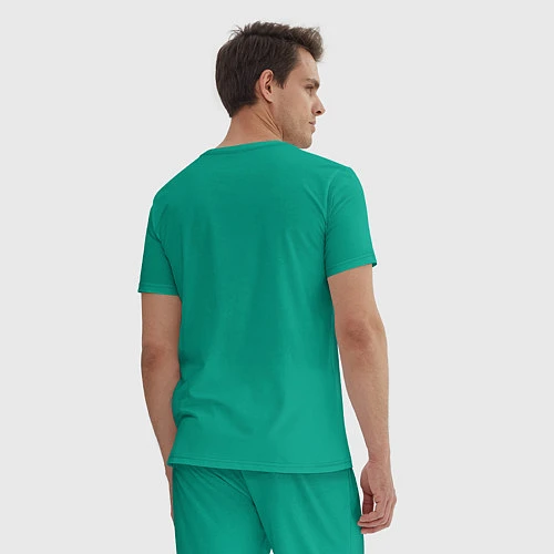 Мужская пижама Для дизайнера Флаг Нидерландов / Зеленый – фото 4