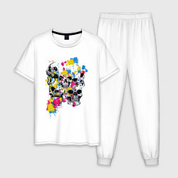 Мужская пижама Color & Skulls