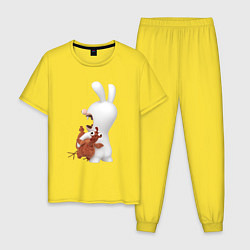Мужская пижама Бешеный кролик и курица