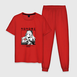 Пижама хлопковая мужская Кокоми Kokomi , Genshin Impact, цвет: красный
