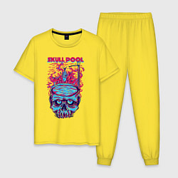 Мужская пижама Череп с бассейном