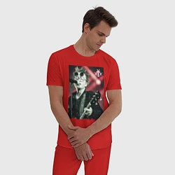 Пижама хлопковая мужская Gleb Samoylov Matrixx, цвет: красный — фото 2