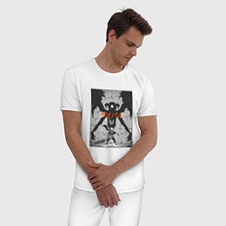 Пижама хлопковая мужская Могучий Аста, цвет: белый — фото 2