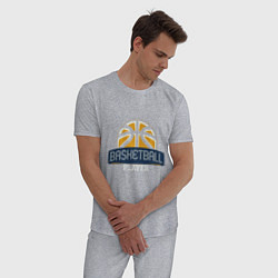 Пижама хлопковая мужская Basketball - Player, цвет: меланж — фото 2