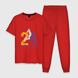 Пижама хлопковая мужская Kobe Never Die - 24, цвет: красный