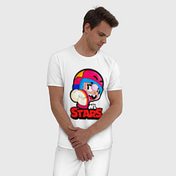 Пижама хлопковая мужская Бонни Bonnie BrawlStars, цвет: белый — фото 2