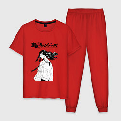 Пижама хлопковая мужская КЕЙСКЕ БАДЖИ БАНДА ВАЛЬГАЛЛА, цвет: красный