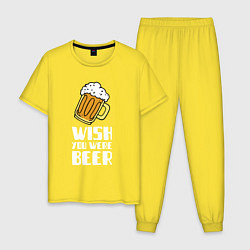 Мужская пижама Wish you were beer