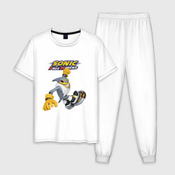 Пижама хлопковая мужская Albatross Sonic Free Riders Video game, цвет: белый