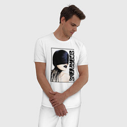 Пижама хлопковая мужская Icon Scorpions, цвет: белый — фото 2