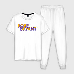 Пижама хлопковая мужская Коби Брайант KobeBryant, цвет: белый