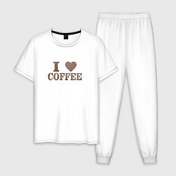 Мужская пижама I love coffee!
