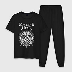 Пижама хлопковая мужская Machine Head арт, цвет: черный