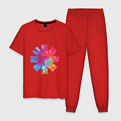 Пижама хлопковая мужская RHCP Color, цвет: красный