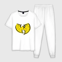 Пижама хлопковая мужская Style Wu-Tang, цвет: белый