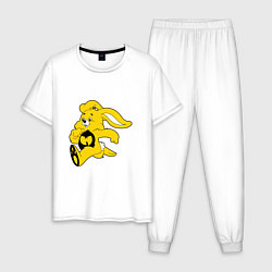 Пижама хлопковая мужская Wu-Tang Bunny, цвет: белый