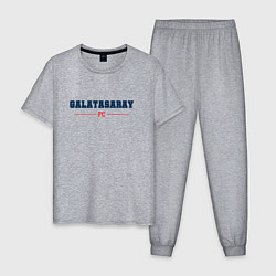 Пижама хлопковая мужская Galatasaray FC Classic, цвет: меланж