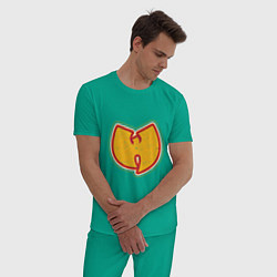Пижама хлопковая мужская Wu-Tang Colors, цвет: зеленый — фото 2