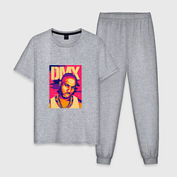 Пижама хлопковая мужская DMX Style, цвет: меланж