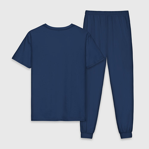 Мужская пижама Дети императора хаос винтаж лого / Тёмно-синий – фото 2