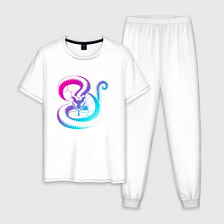 Мужская пижама Ретро Змея