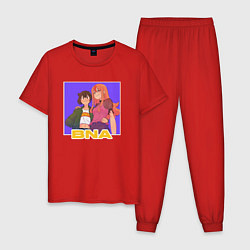 Пижама хлопковая мужская Michiru and Nazuna - Brand new animal, цвет: красный