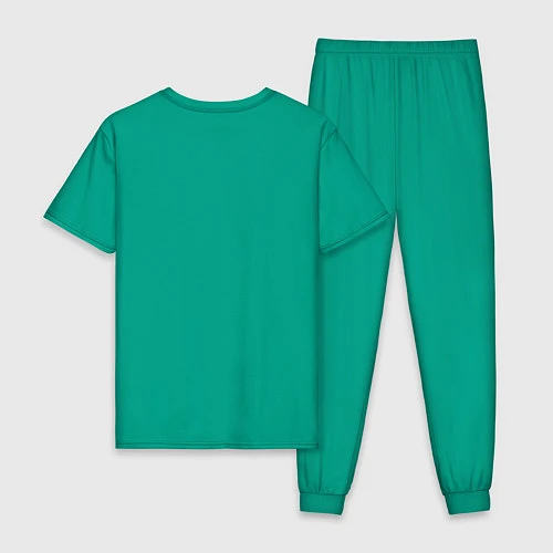 Мужская пижама Биатлон значок / Зеленый – фото 2