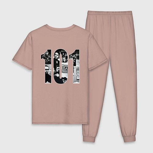 Мужская пижама Depeche Mode 101 Vintage 1988 / Пыльно-розовый – фото 2