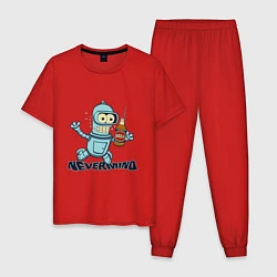Пижама хлопковая мужская Little Bender, цвет: красный