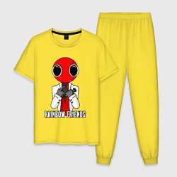 Мужская пижама Радужные друзья - Красный