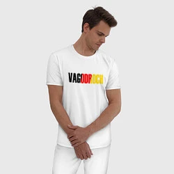 Пижама хлопковая мужская VAGODROCH, цвет: белый — фото 2