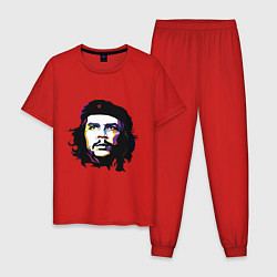 Пижама хлопковая мужская Coloured Che, цвет: красный