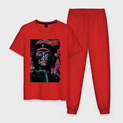 Пижама хлопковая мужская Эрнесто Че Гевара - cool dude, цвет: красный