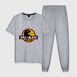 Пижама хлопковая мужская Pac-man game, цвет: меланж