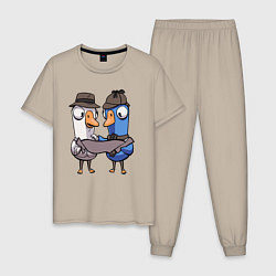 Мужская пижама Гуси Детективы - Goose Goose Duck