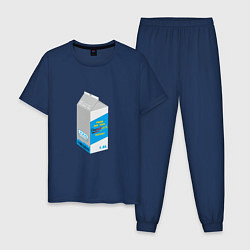 Пижама хлопковая мужская Milk one pack vagodroch, цвет: тёмно-синий