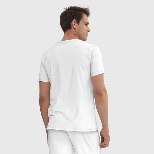 Мужская пижама Mamamoo gradient logo / Белый – фото 4