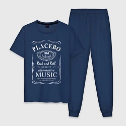 Пижама хлопковая мужская Placebo в стиле Jack Daniels, цвет: тёмно-синий