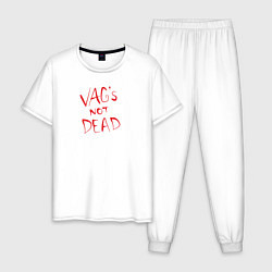 Пижама хлопковая мужская VAG not dead, цвет: белый
