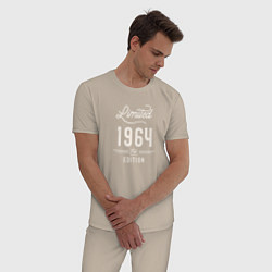 Пижама хлопковая мужская 1964 ограниченный выпуск, цвет: миндальный — фото 2